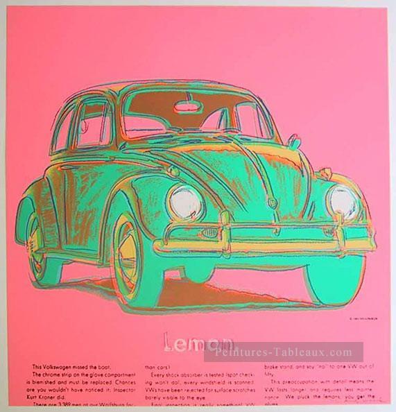 Volkswagen rose Andy Warhol Peintures à l'huile